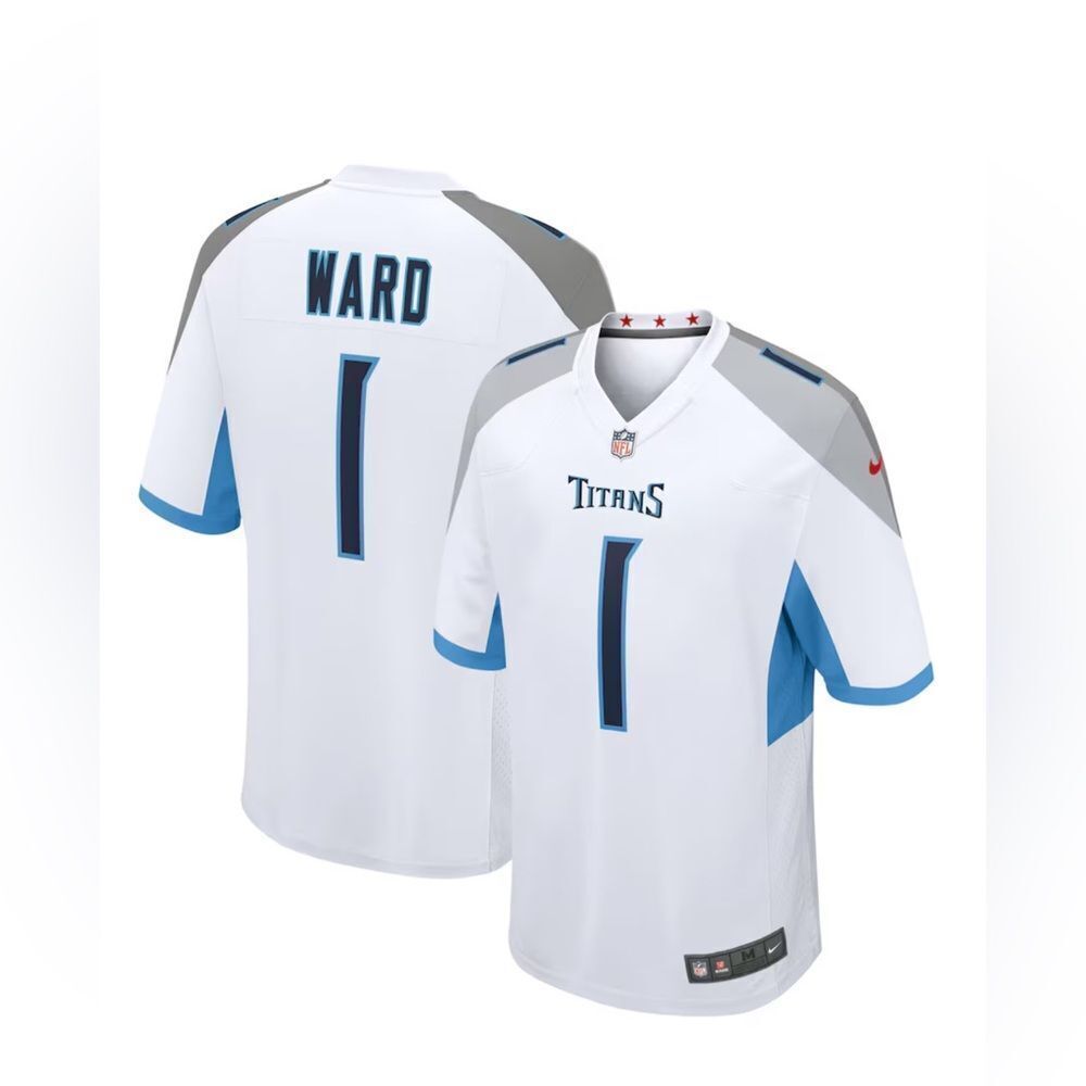 Nike Cameron Ward White Tennessee Titans 2025 NFL Draft Jersey White Small NWT